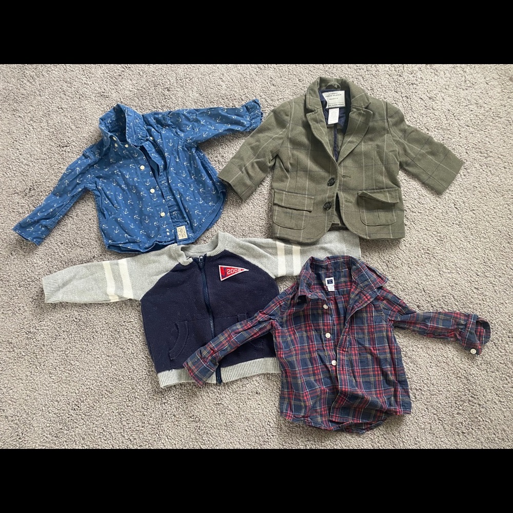 Janie and Jack Dress Shirts (12-18M)